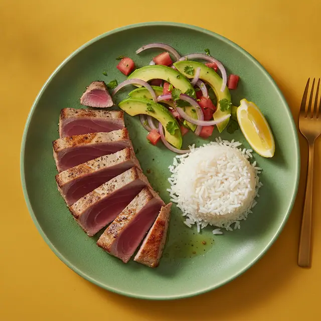 Atún en filete a la plancha