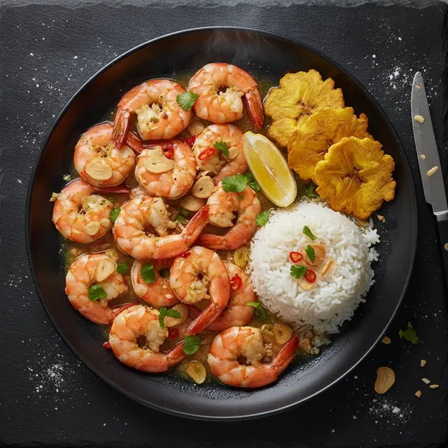 Camarones al ajillo