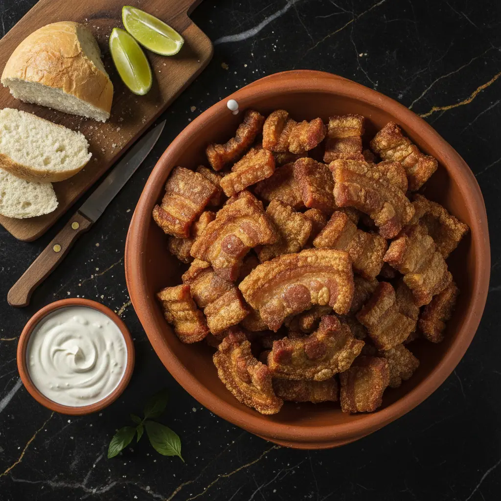 Chicharrón carnudo a la freidora de aire