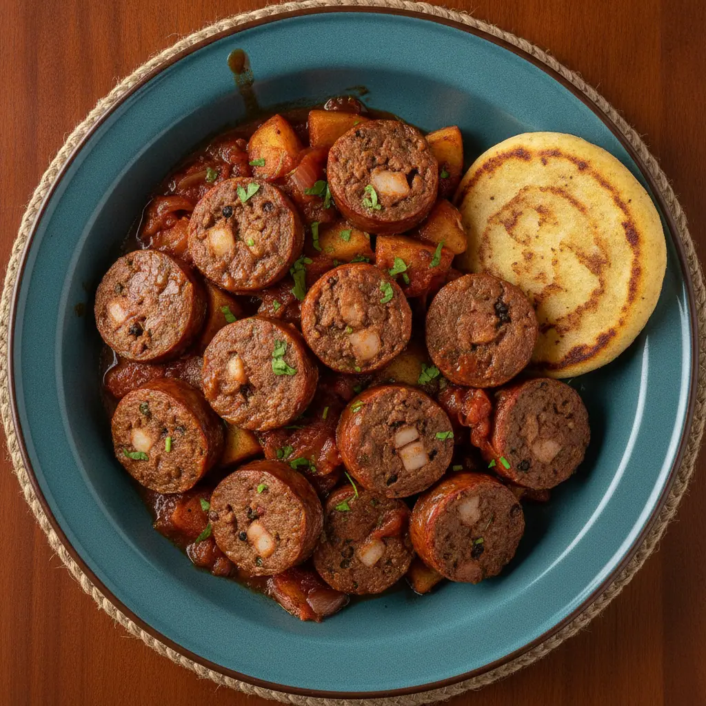 Choriparce en salsa criolla con papitas