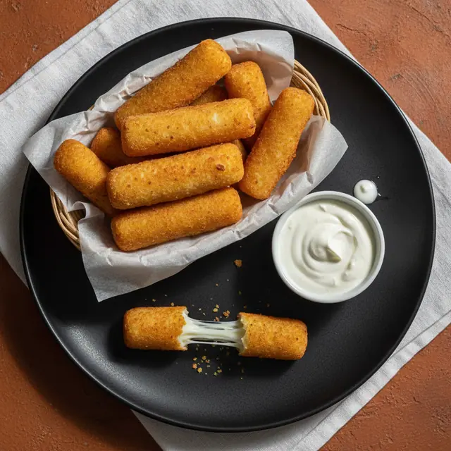 Deditos de queso dorados