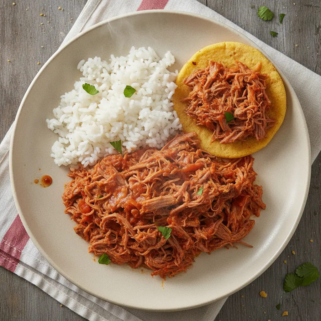 Carne desmechada criolla
