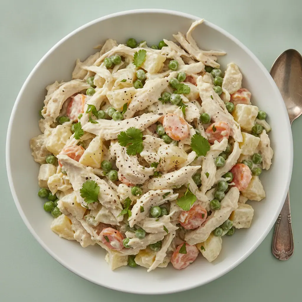 Ensalada de pollo para la lonchera