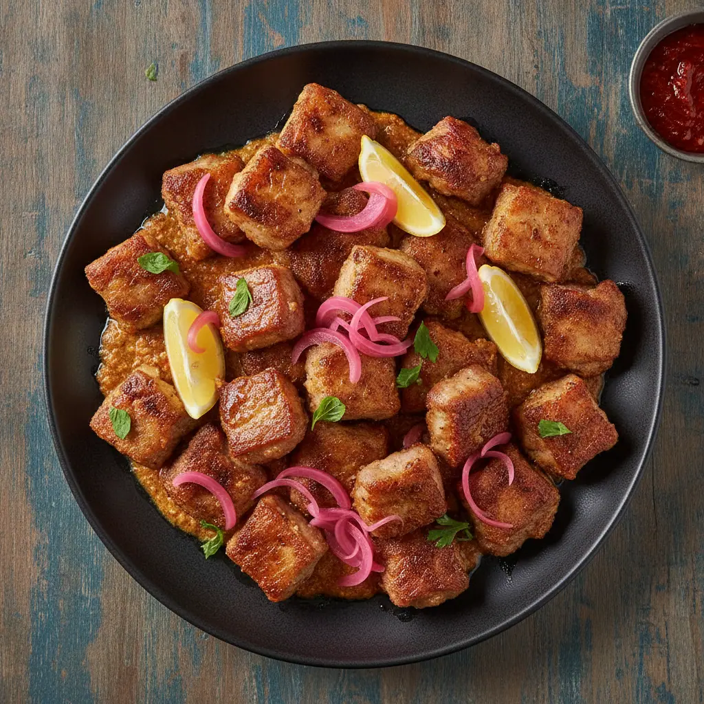 Masitas de pulpa doradas con limón