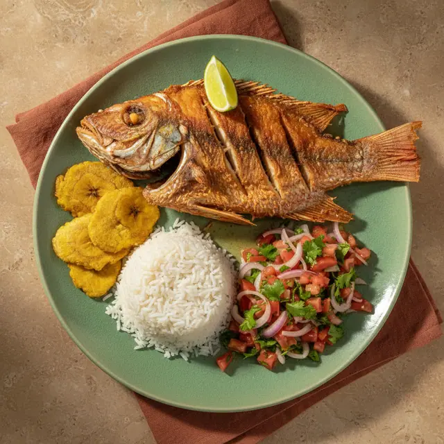 Mojarra frita costeña