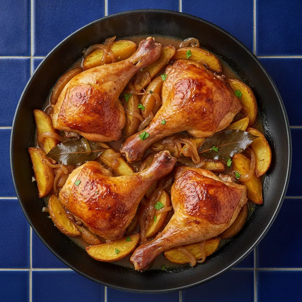 Pernil de pollo a la cerveza