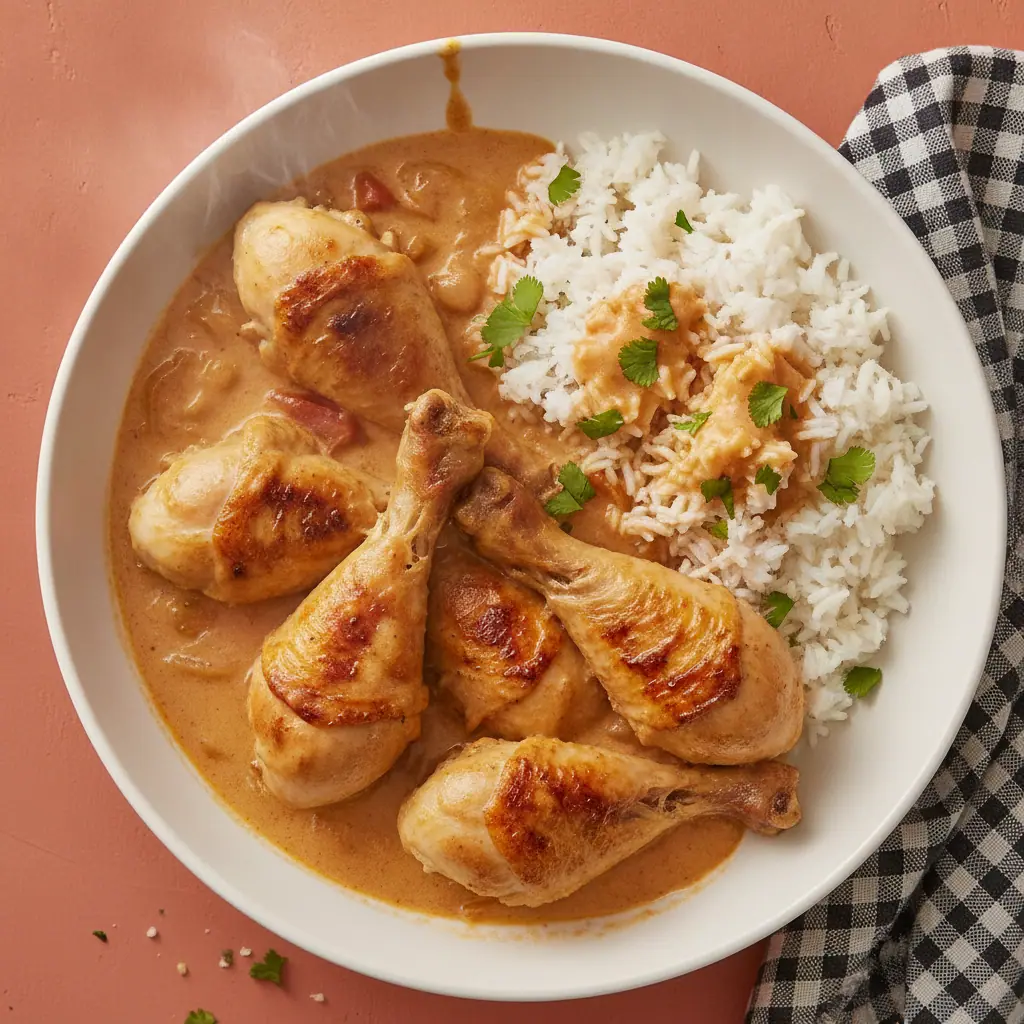 Pernil de pollo al coco
