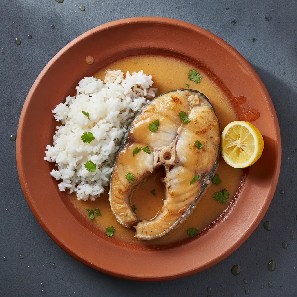 Sierra en leche de coco