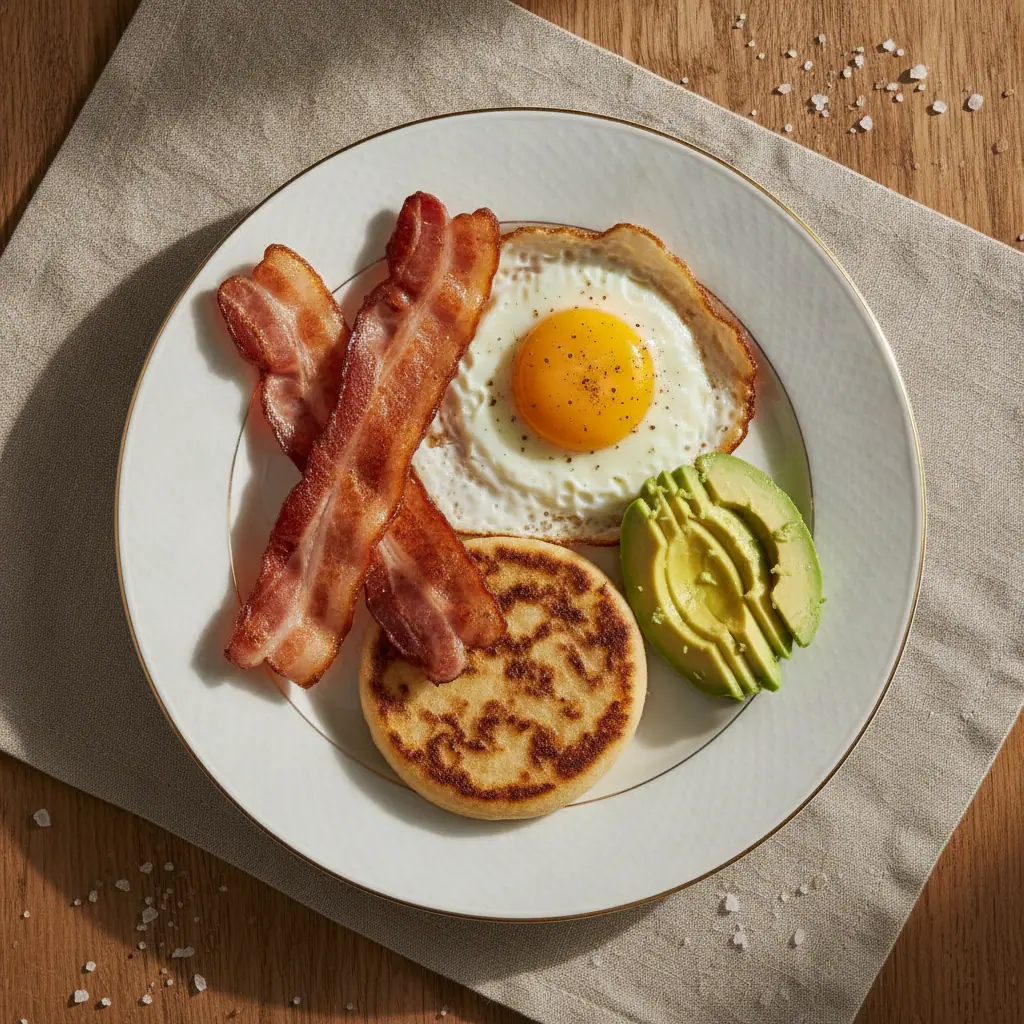 Tocineta crocante de sartén frío, desayuno costeño