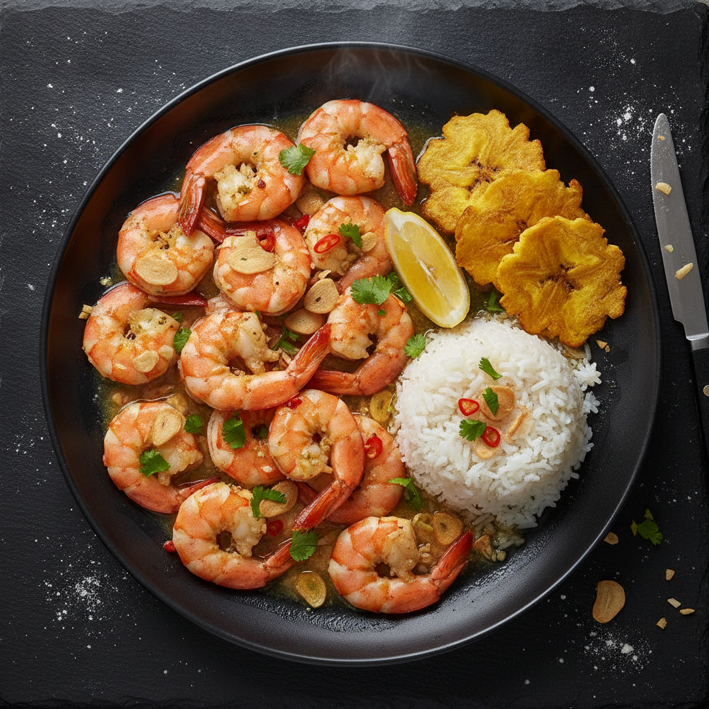 Camarones al ajillo